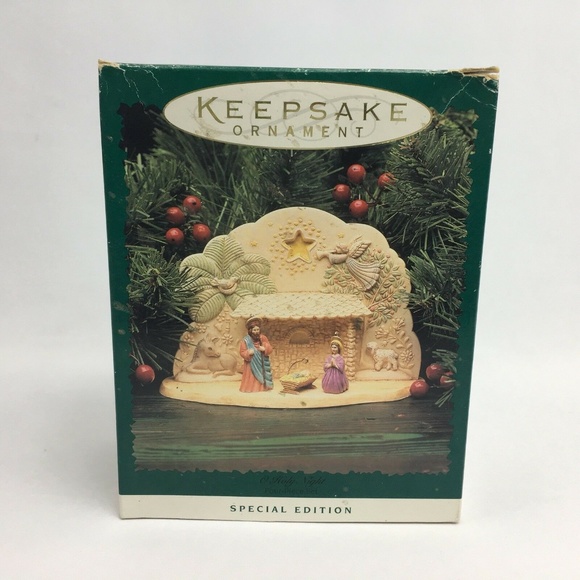 Vintage Christmas Tree Ornament O Holy Night Hallmark 1996 - Picture 2 of 8